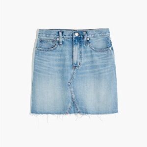 Madewell Rigid Denim A-Line Mini Skirt